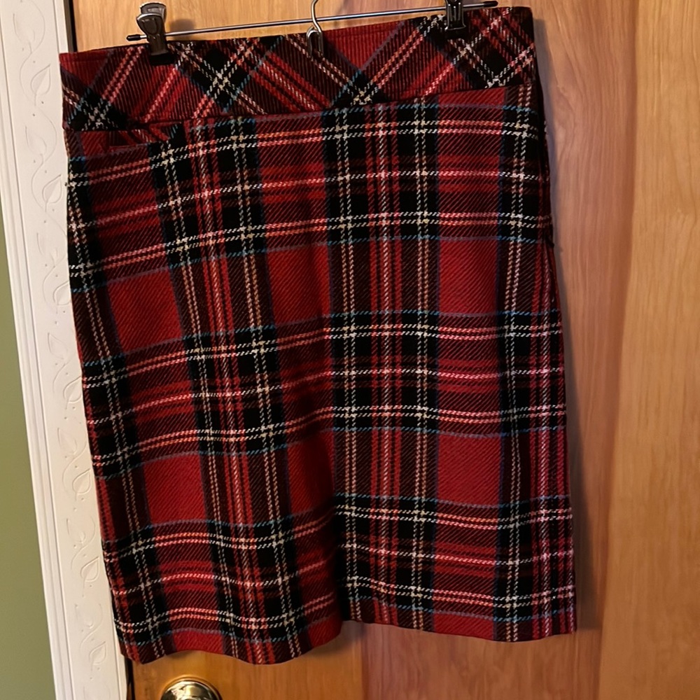 L.L. Bean Plaid skirt size 8